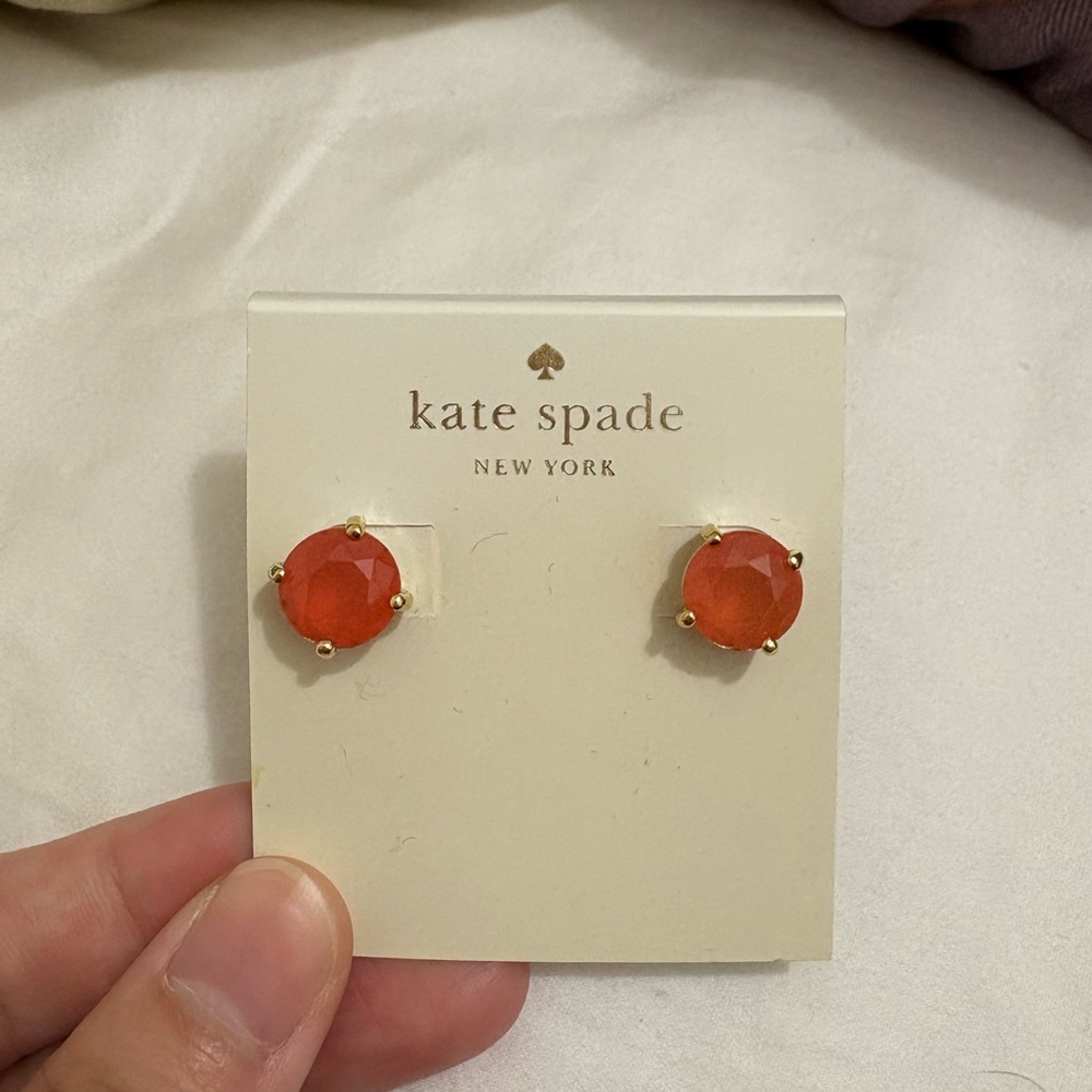 Kate Spade Orange Stud Earrings